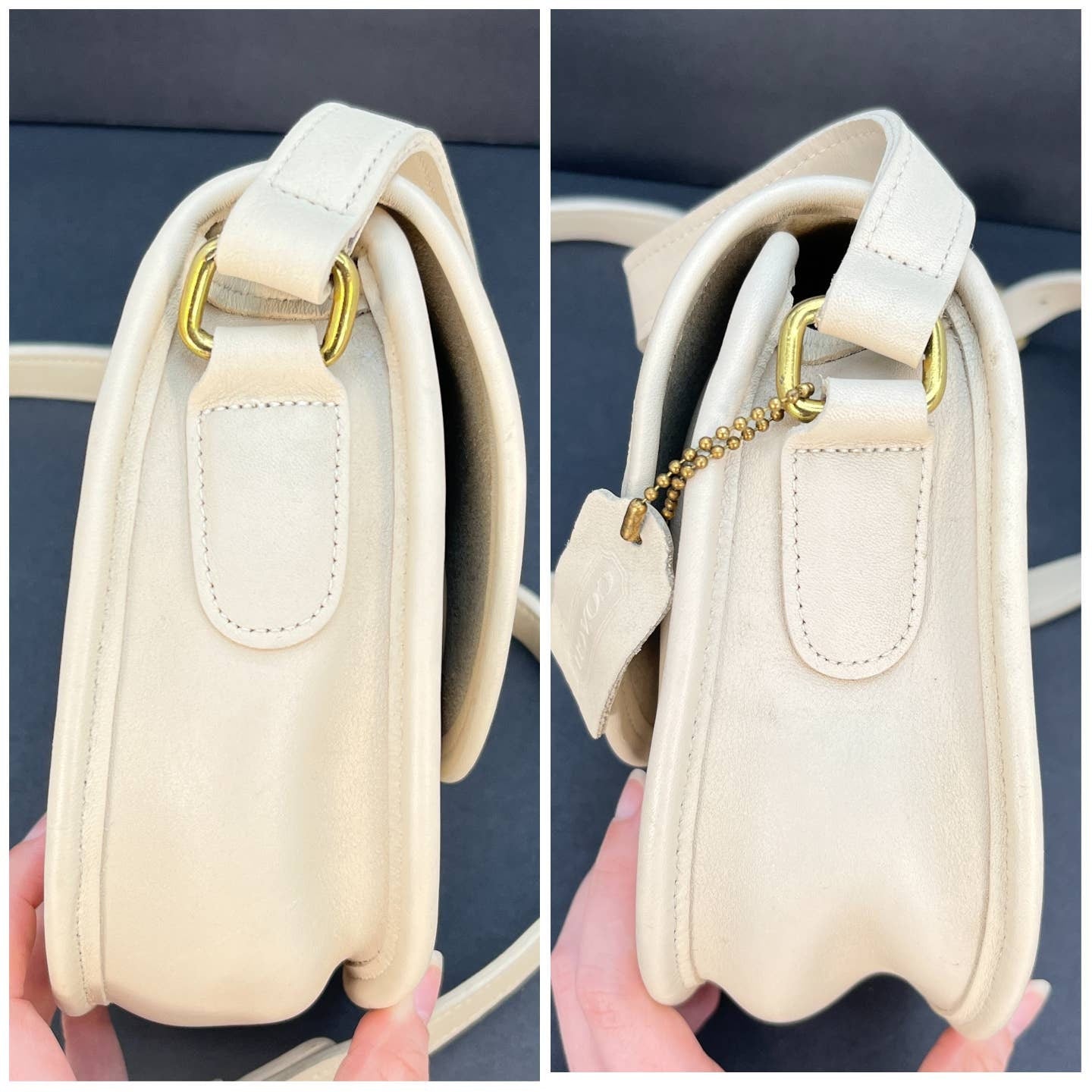 Vintage Coach Watson Bag 9981 Bone USA 1996 – Cristina Moda