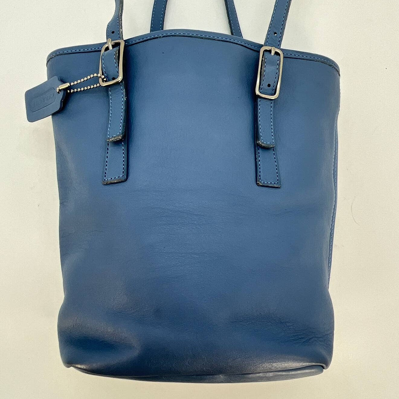 Vintage Coach Day Tote 9803 Blue USA 2002