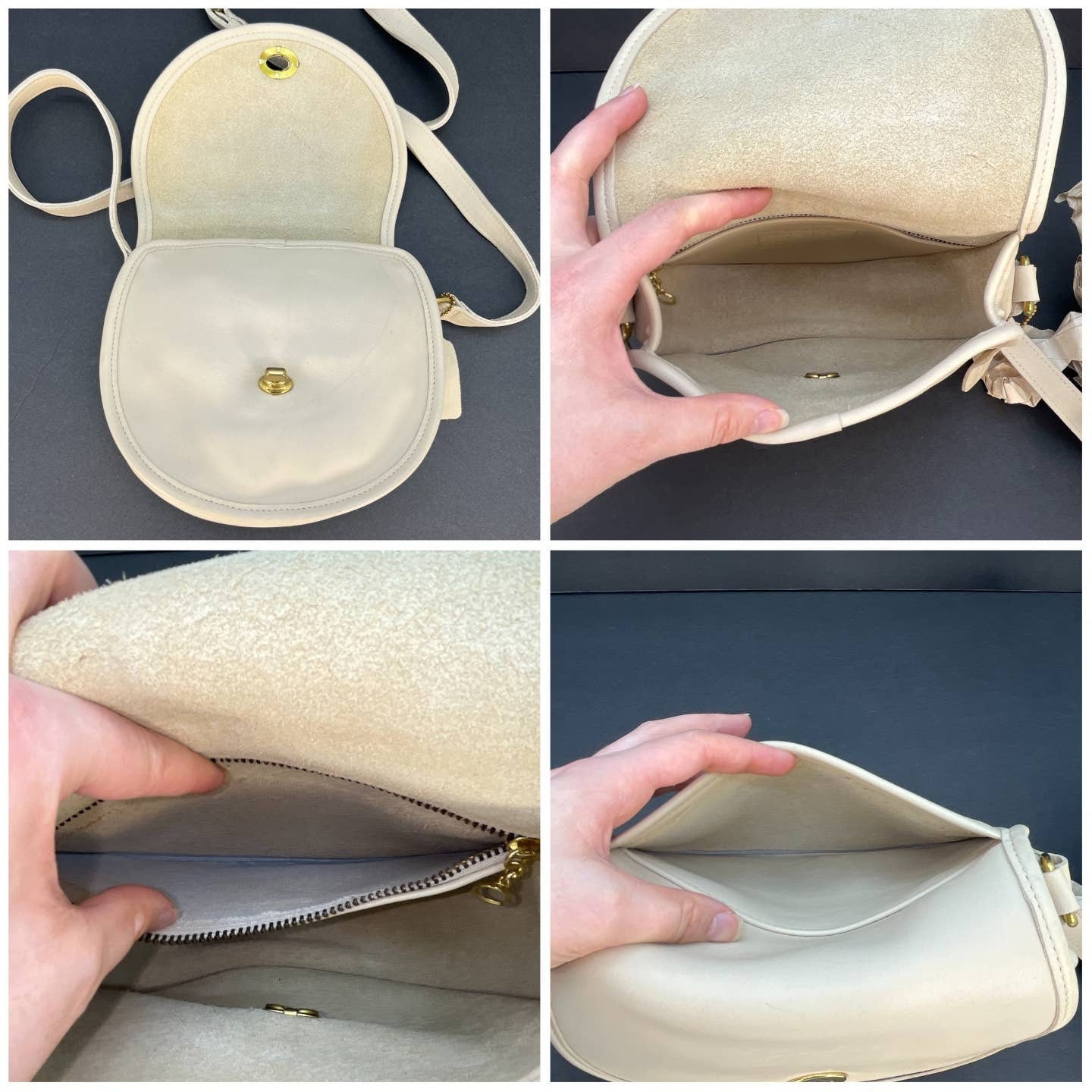 Vintage Coach Watson Bag 9981 Bone USA 1996 – Cristina Moda