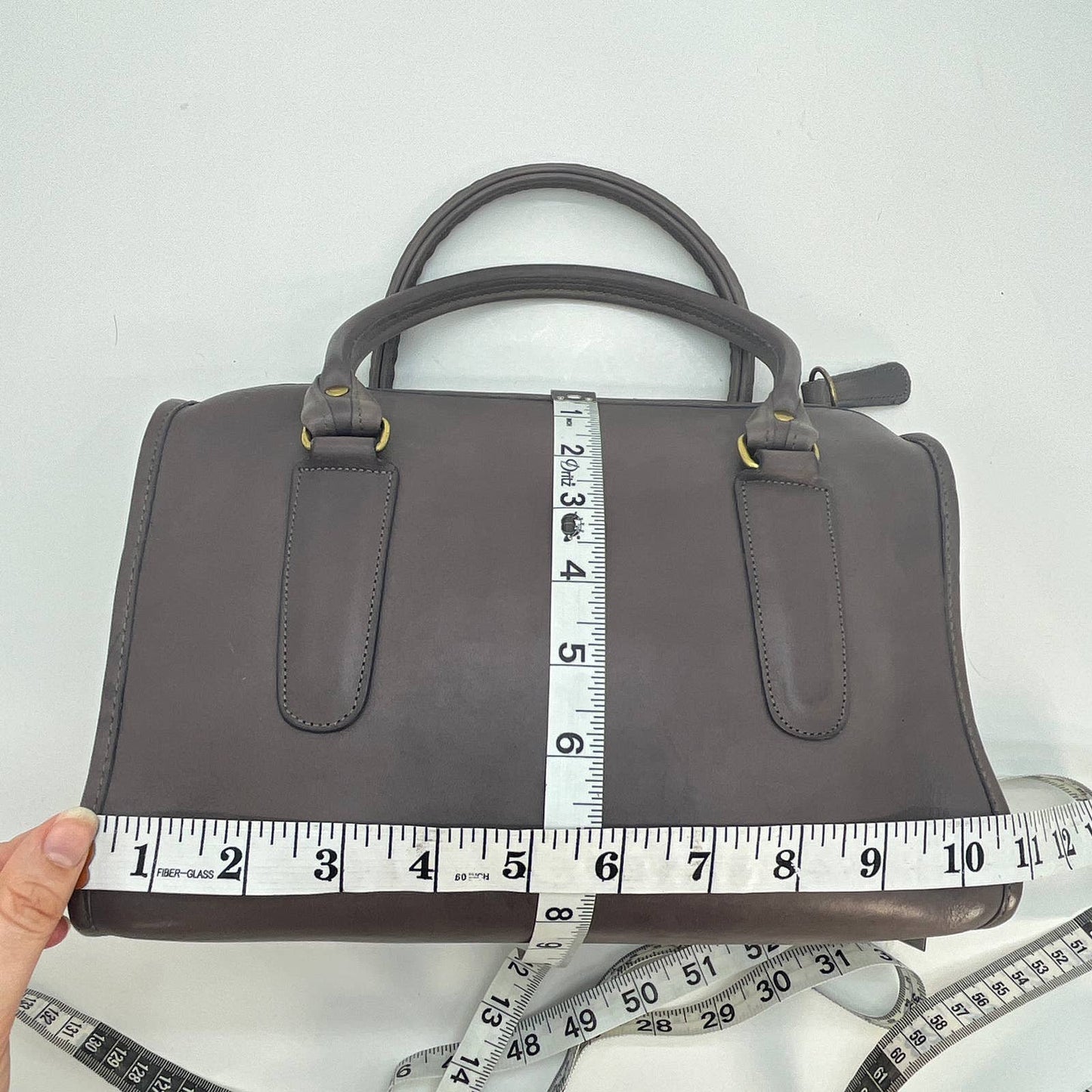 Vintage Coach NYC Madison Satchel 9725 Gray 1980's