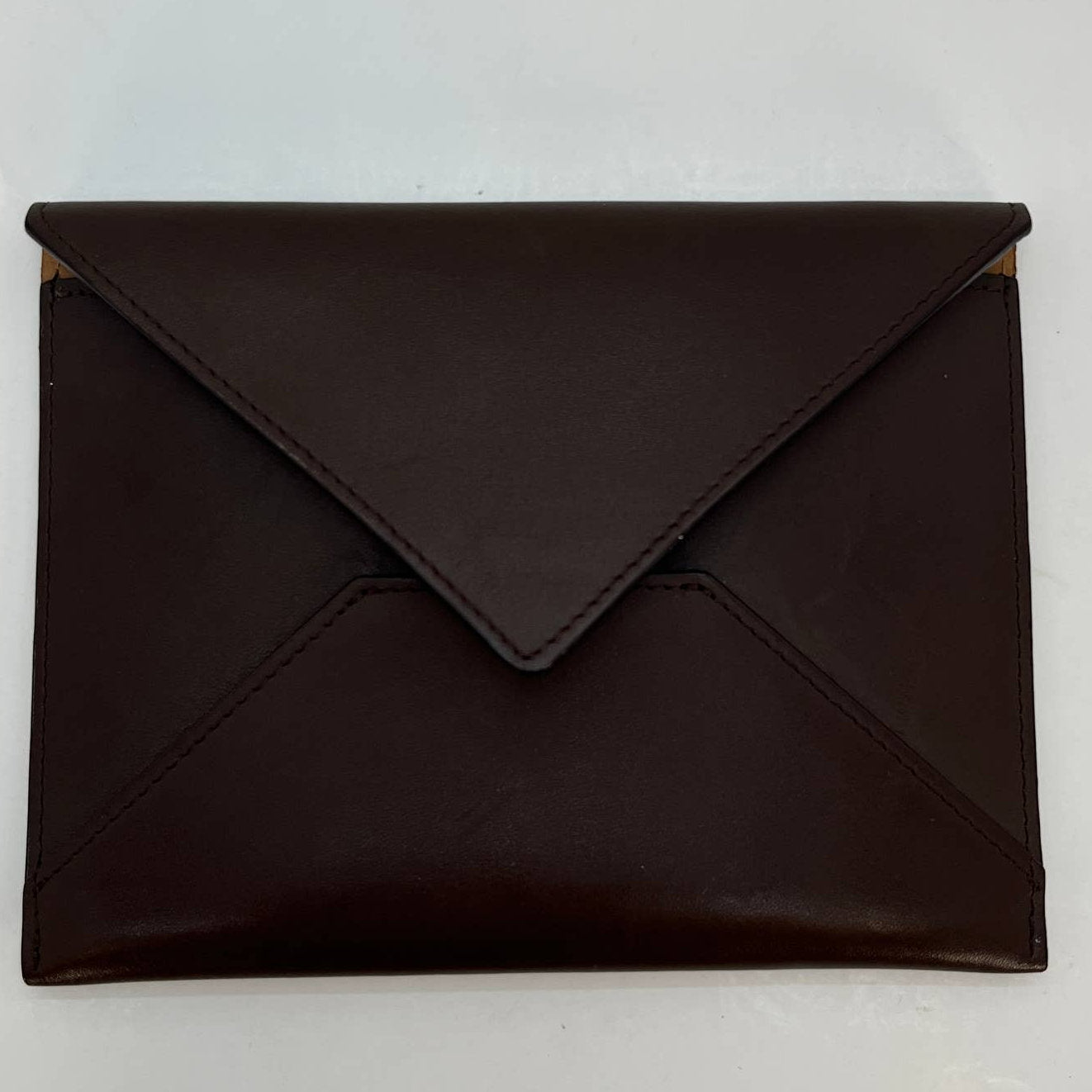 LIKE NEW Vintage Coach Leather Envelope Case Mahogany Brown