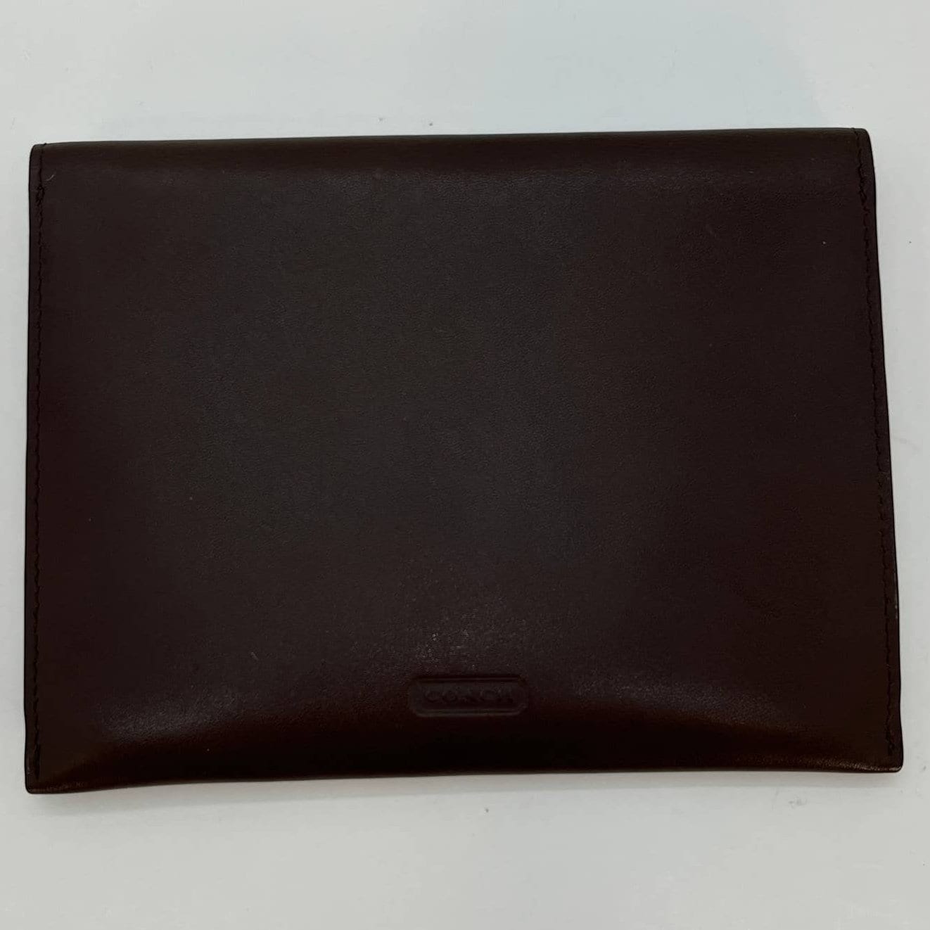 LIKE NEW Vintage Coach Leather Envelope Case Mahogany Brown