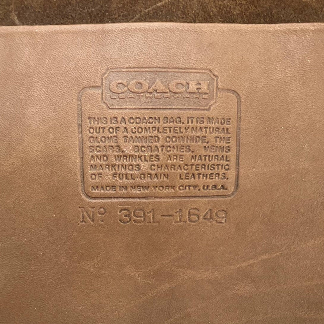 Vintage Coach NYC Madison Satchel Large 9765 Putty 1980s