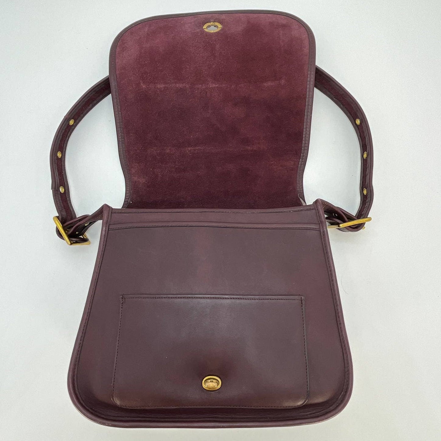 Vintage Coach NYC Stewardess Bag 9525 Burgundy 1980's