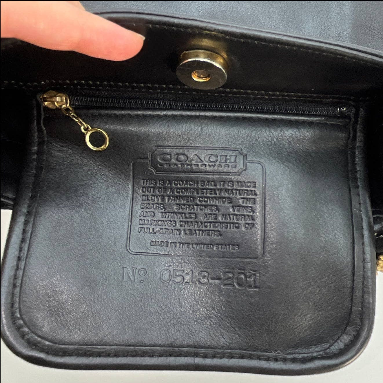 Vintage Coach Dixon Mini Bag 4124 Black USA