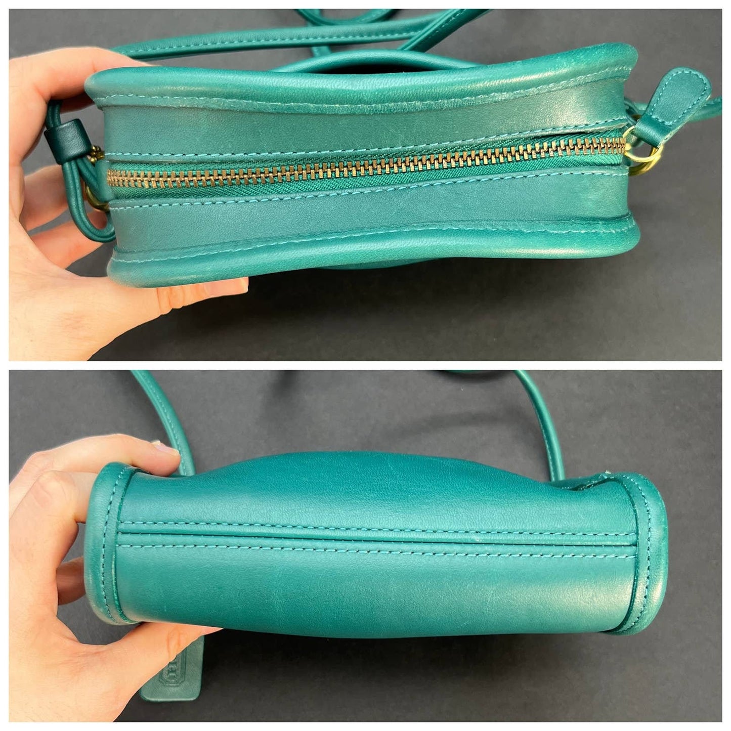 Vintage Coach Abbie Zip 9017 USA 1998 Jade