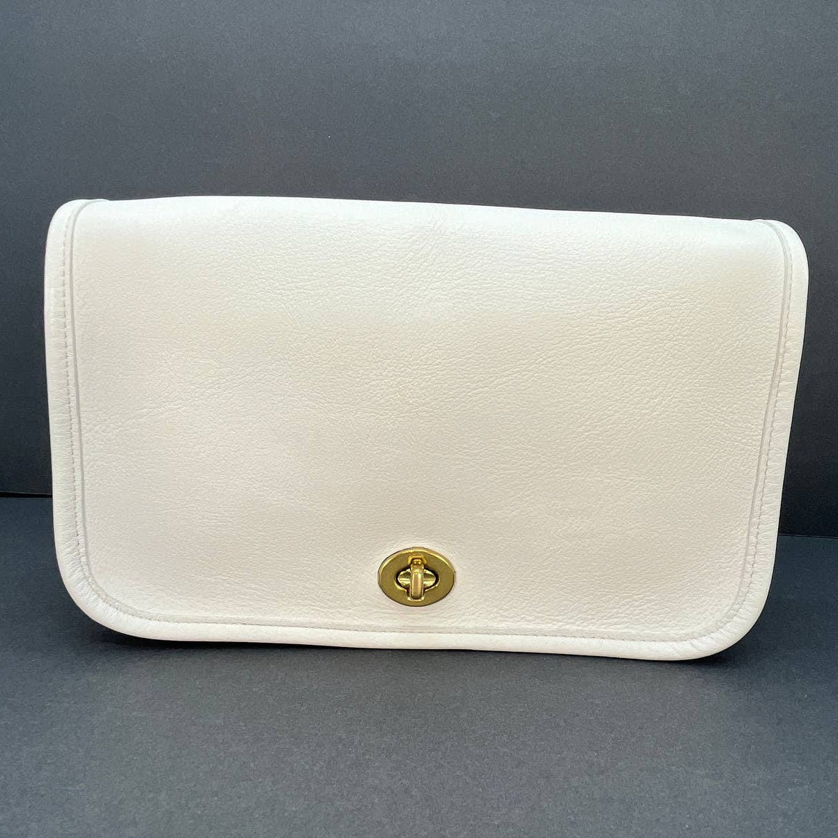 Vintage Coach Pocket Purse 9755 White USA 1995